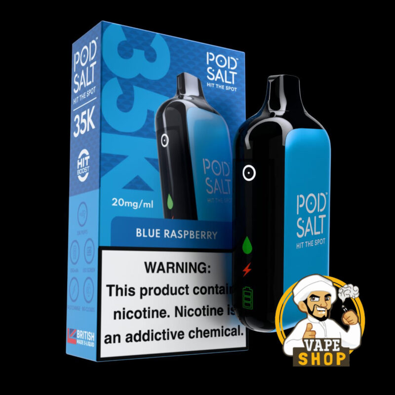 Pod-Salt-35000-Puffs-Disposable-Vape-Blue-Raspberry-20mg