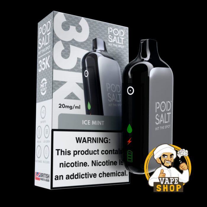 Pod-Salt-35000-Puffs-Disposable-Vape-Ice-Mint-20mg