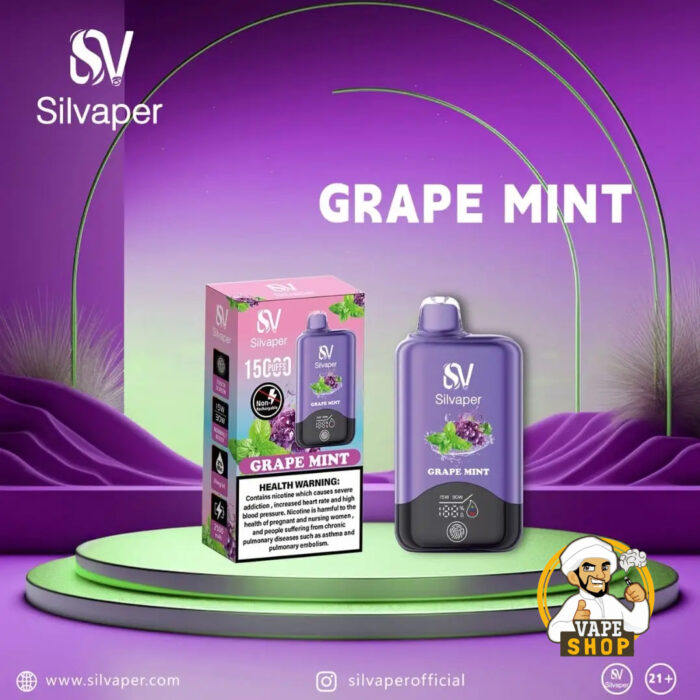 Silvaper-15000-Puffs-Disposable-Vape-Grape-Mint