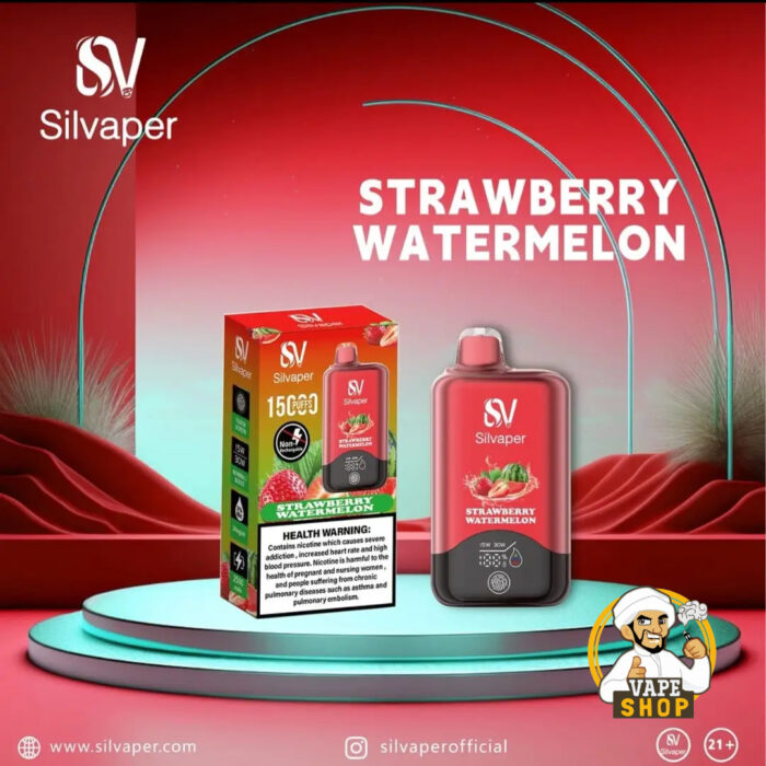 Silvaper-15000-Puffs-Disposable-Vape-Strawberry-Watermelon
