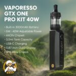 Vaporesso GTX One Pro Kit 40W 3000mAh Battery In Dubai