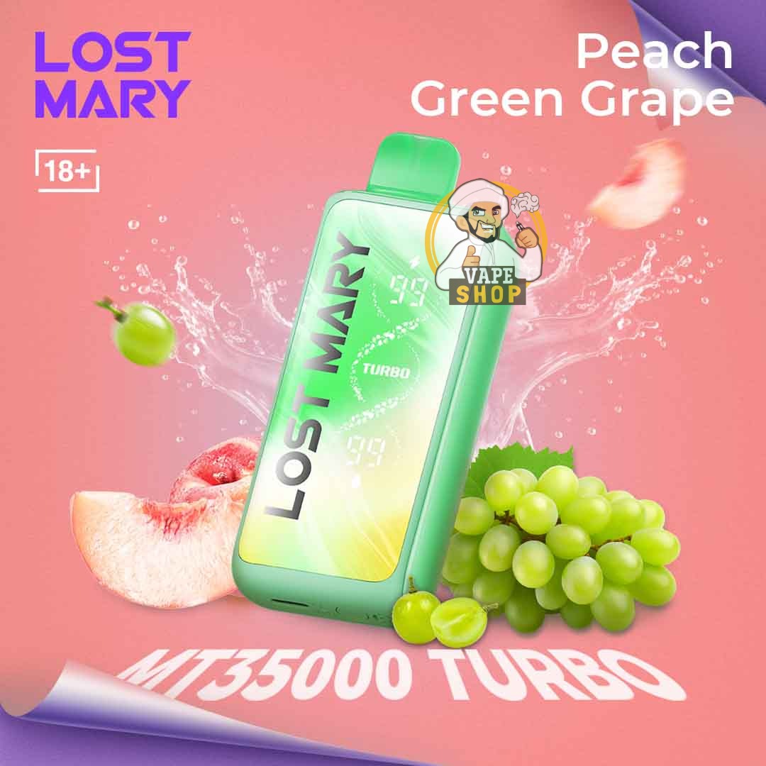 lost mary mt35000 peachgreengrape lost mary mt35000 peachgreengrape