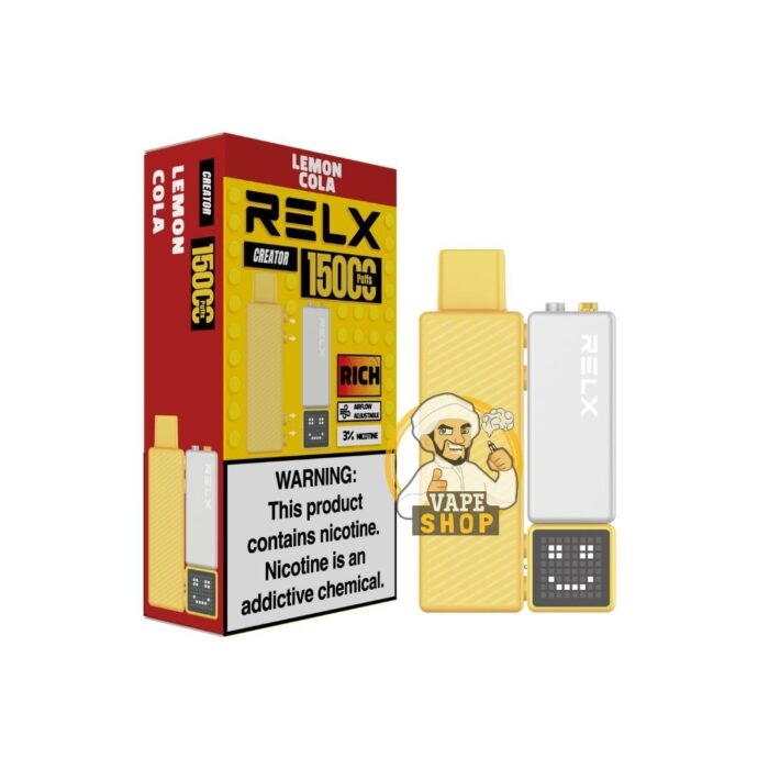 relx creator starter kit 15000 puffs lemon cola