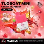 Tugboat Mini 2000 Puffs 2 Nicotine Disposable Vape in UAE Cherry Raspberry