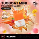 Tugboat Mini 2000 Puffs 2 Nicotine Disposable Vape in UAE Strawberry Mango