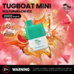 Tugboat Mini 2000 Puffs 2 Nicotine Disposable Vape in UAE Watermelon ice