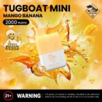 Tugboat Mini 2000 Puffs 2 Nicotine Disposable Vape in UAE mango Banana