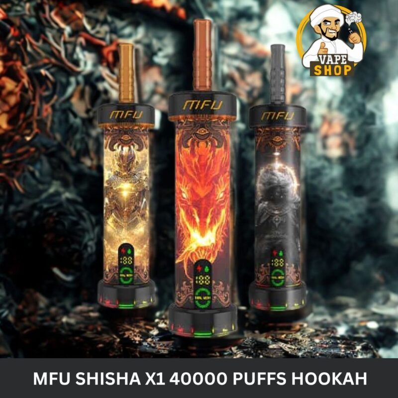 mfu shisha x1 40000 puffs hookah disposable vape in dubai