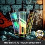mfu shisha x2 hookah 60000 puff disposable vape in dubai