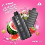 veiik c fiber 40000 puffs strawberry watermelon bubblegum