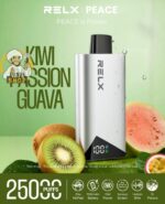 RELX Peace 25k puffs 20MG Disposable Vape in Dubai Kiwi Passion Guava