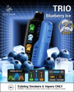 elfbar trio up to 40000 puffs 50mg blueberry ice