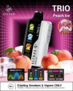 elfbar trio up to 40000 puffs 50mg peach ice