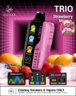 elfbar trio up to 40000 puffs 50mg strawberry mango
