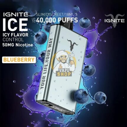 IGNITE ICE Disposable 40K Puffs Blueberry Ice