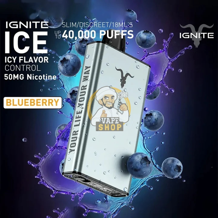 IGNITE ICE Disposable 40K Puffs Blueberry Ice
