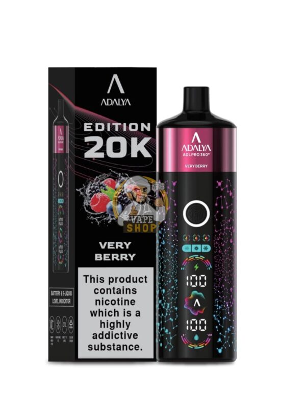 adalya edition 20k 20000 puffs very berry