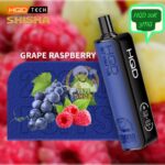 hqd shisha 20000 puffs dtl 3mg grape raspberry