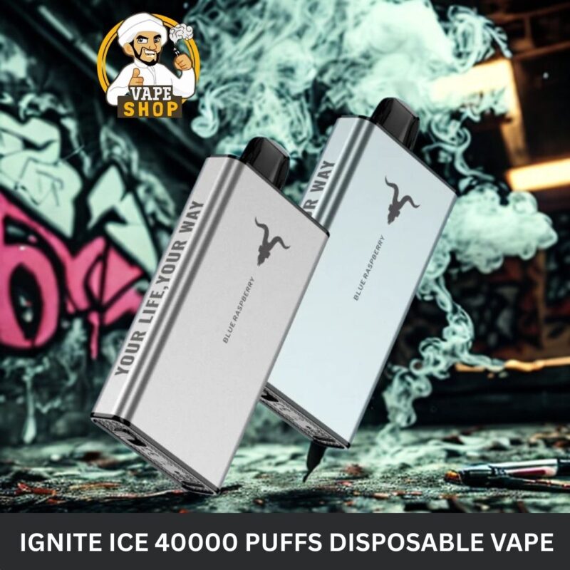 ignite ice 40000 puffs disposable vape icy flavor control in the uae
