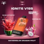 ignite v155 15500puffs watermelon dragon fruit
