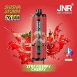 jnr shisha storm 52000 puffs disposable vape 2 dtl in the uae strawberry cherry 1