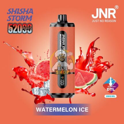 jnr shisha storm 52000 puffs disposable vape 2 dtl in the uae watemelon ice 1