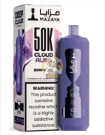 mazaya cloud aura 50000 puffs disposable vape 6mg in the uae berry ice