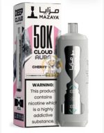 mazaya cloud aura 50000 puffs disposable vape 6mg in the uae cherry ice