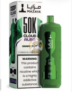 mazaya cloud aura 50000 puffs disposable vape 6mg in the uae grape mint