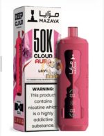 mazaya cloud aura 50000 puffs disposable vape 6mg in the uae love