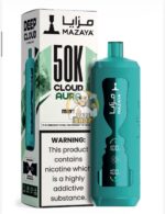 mazaya cloud aura 50000 puffs disposable vape 6mg in the uae mint