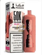 mazaya cloud aura 50000 puffs disposable vape 6mg in the uae strawberry cherry