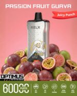 relx optimus up to 60000 puffs 50mg passion fruit guava