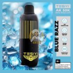 tesiyi ak 50000 puffs disposable vape 50mg in the uae blue razz