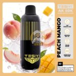 tesiyi ak 50000 puffs disposable vape 50mg in the uae peach mango