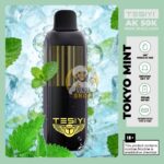 tesiyi ak 50000 puffs disposable vape 50mg in the uae tokyo mint