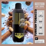 tesiyi ak 50000 puffs disposable vape 50mg in the uae turkish tobacco