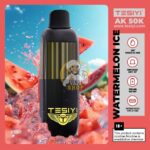 tesiyi ak 50000 puffs disposable vape 50mg in the uae watermelon ice