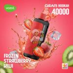 vozol gear hookah 40000 puffs frozen strawberry kiwi