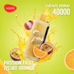 vozol gear hookah 40000 puffs passion fruit lychee orange