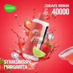 vozol gear hookah 40000 puffs strawberry margarita