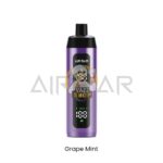 airbar e shisha 15000 puffs 3mg nicotine dtl vape grape mint