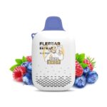 flerbar zero nicotine 3500 puffs vape blue razz