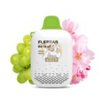 flerbar zero nicotine 3500 puffs vape green grape
