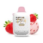 flerbar zero nicotine 3500 puffs vape strawberry ice cream