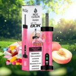 hoqa hok clouds 80k puffs 5 nicotine shisha based vape white gum peach