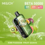 misjoy beta 50000 puffs disposable vape 50mg in the uae kiwi passion fruit guava