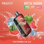 misjoy beta 50000 puffs disposable vape 50mg in the uae watermelon ice