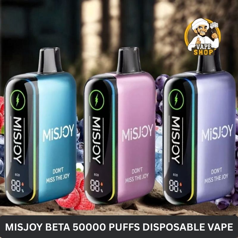 misjoy beta 50000 puffs disposable vape 50mg in the uae