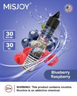 misjoy premium salt nicotine 30mg 30mg liquid usa brand blueberry raspberry